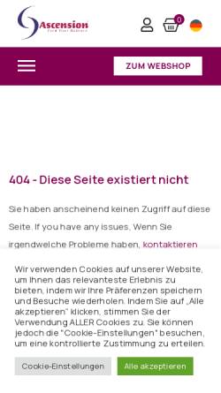 Vorschau der mobilen Webseite de.ascension.eu, Ascension Deutschland