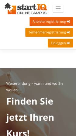 Vorschau der mobilen Webseite www.startiq.de, StartIQ