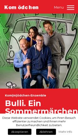Vorschau der mobilen Webseite www.kommoedchen.de, Kom(m)ödchen