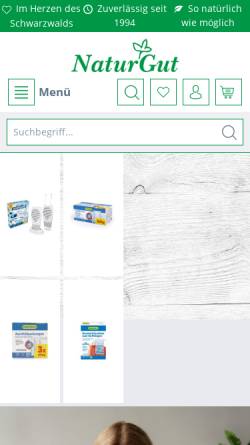 Vorschau der mobilen Webseite naturgut.de, Natur Gut GmbH
