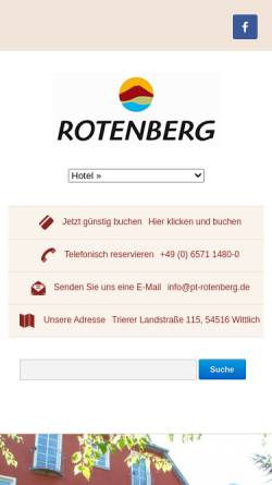 Vorschau der mobilen Webseite www.hotel-rotenberg.de, Hotel Landhaus Rotenberg