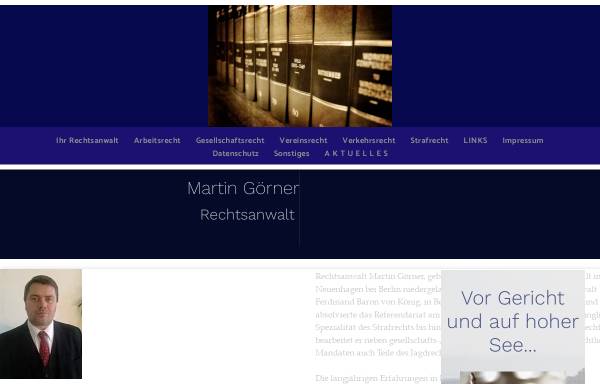 Vorschau von www.rechtsanwalt-goerner.de, Rechtsanwalt Martin Görner
