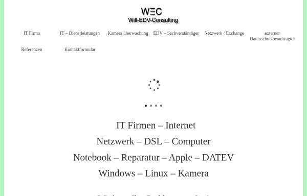 Vorschau von www.wec24.de, Will EDV Consulting