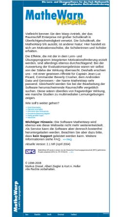 Vorschau der mobilen Webseite www.elektronisch-studieren.de, MatheWarp