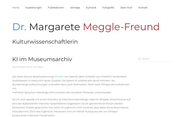 Meggle-Freund, Dr. Margarete