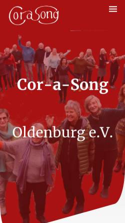 Vorschau der mobilen Webseite www.cor-a-song.de, Cor-a-Song