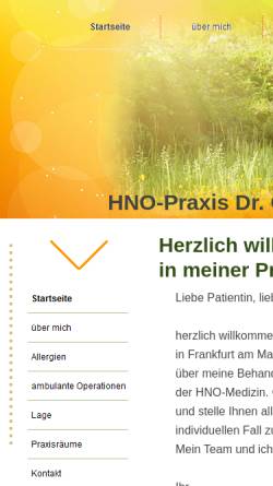 Vorschau der mobilen Webseite www.hno-dr-unglaube.de, Unglaube, Dr. Gerd Alexander