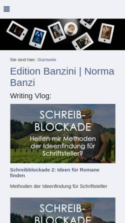 Vorschau der mobilen Webseite www.banzini.de, Banzini, Norma Banzi