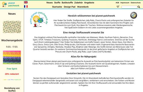 Vorschau von planet-patchwork.de, Planet-Patchwork