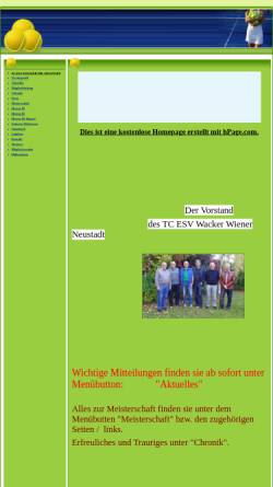 Vorschau der mobilen Webseite tcwackerwrn.npage.at, TC Wacker Wiener Neustadt