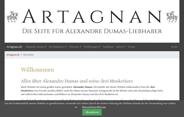 Vorschau von www.artagnan.de, Artagnan.de