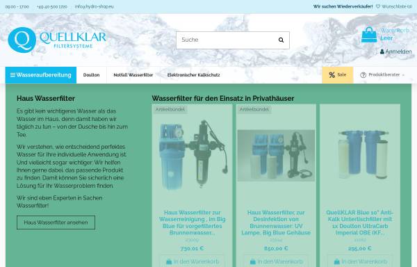 Vorschau von quellklar.de, Hydro Shop fbw GmbH