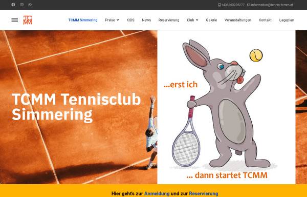 Vorschau von www.tennis-tcmm.at, Tennisclub Mautner Markhof