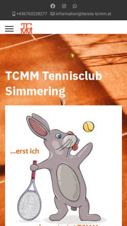 Vorschau der mobilen Webseite www.tennis-tcmm.at, Tennisclub Mautner Markhof