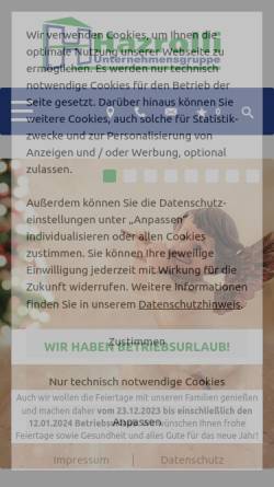 Vorschau der mobilen Webseite www.hazrolli.de, Hazrolli Bauunternehmung
