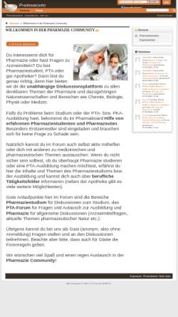 Vorschau der mobilen Webseite www.pharmaboard.de, Pharmazie Forum
