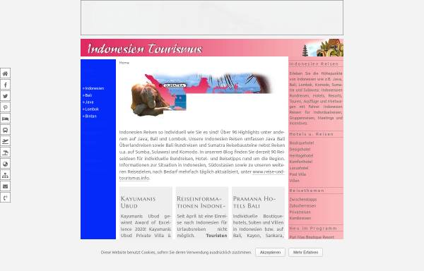 Vorschau von www.indonesien-tourismus.de, Indonesien-Tourismus