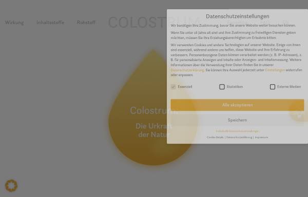 Vorschau von colostrum.de, Colostrum Technologies GmbH