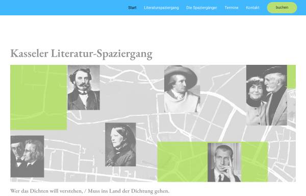 Vorschau von kasseler-literatur-spaziergang.de, Kasseler Literatur-Spaziergang