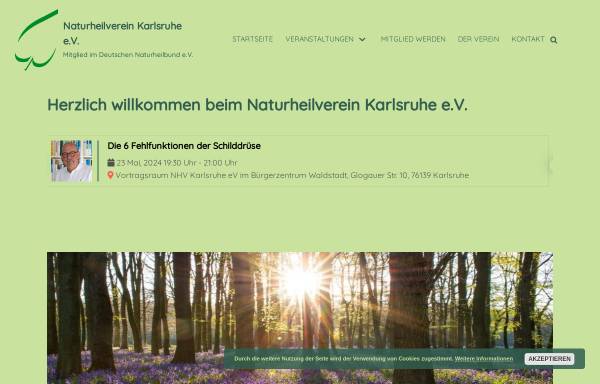 Vorschau von www.nhv-ka.de, Naturheilverein Karlsruhe e.V.