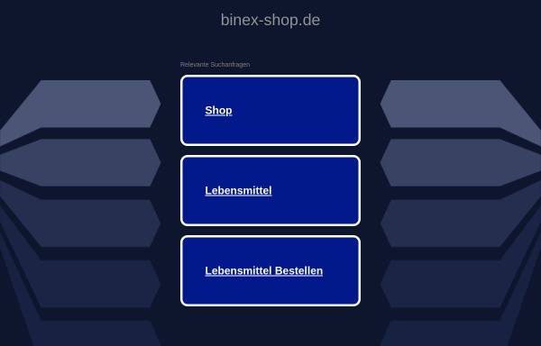 Vorschau von www.binex-shop.de, Binex Bienenprodukte, Horst Dieter Tenbruck