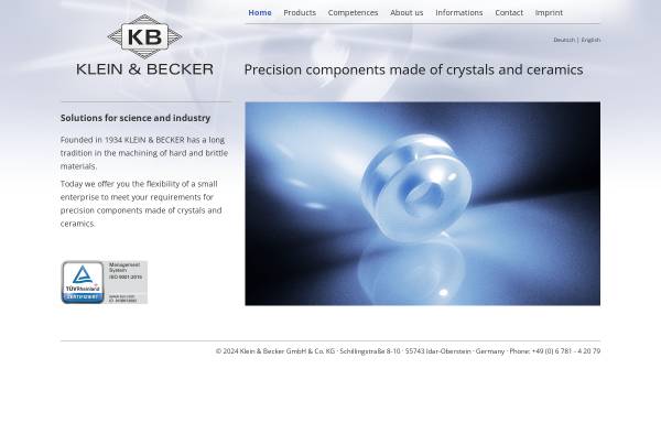 Vorschau von www.klein-becker.com, Klein & Becker GmbH & Co.