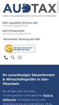 Vorschau der mobilen Webseite www.bslberater.de, Biehl, Fried & Sieger