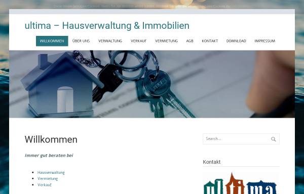 Vorschau von www.ultima-immobilien.de, Ultima Hausverwaltung & Immobilien, Alexandra-B. Ulrich-Timm