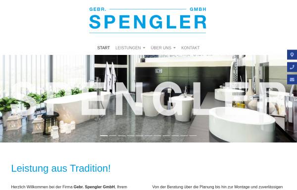 Vorschau von www.spengler-sanitaer.de, Gebrüder Spengler GmbH