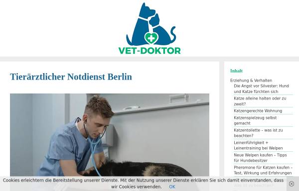 Vorschau von www.vet-doktor.de, Notdienstliste