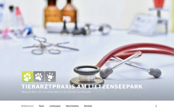 Vorschau von tierarztpraxis-am-lietzenseepark.de, Tierarztpraxis Maurice Bob