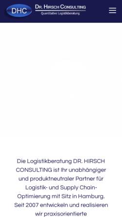 Vorschau der mobilen Webseite www.dr-hirsch-consulting.de, Dr. Hirsch Consulting
