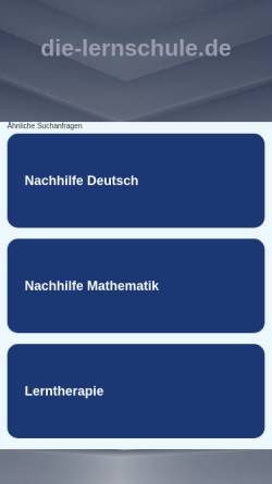 Vorschau der mobilen Webseite www.die-lernschule.de, Die Lernschule - Jessica Koglin