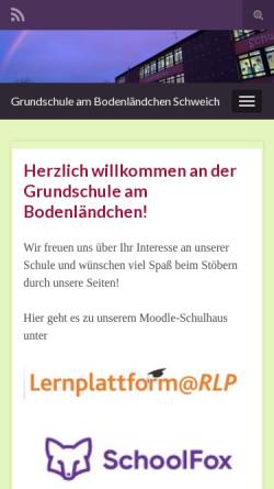 Vorschau der mobilen Webseite gs-schweich.de, Grundschule am Bodenländchen