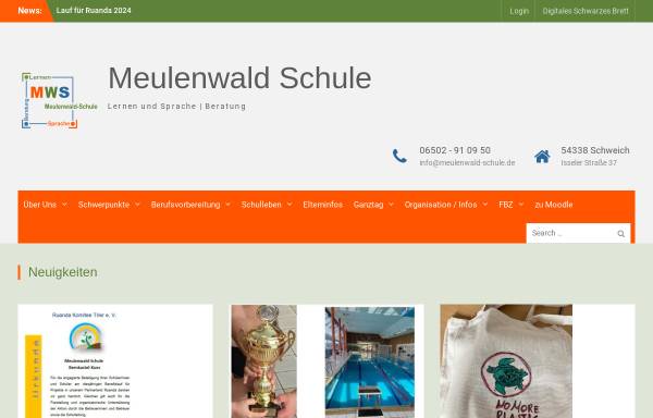 Vorschau von www.meulenwald-schule.de, Meulenwald-Schule