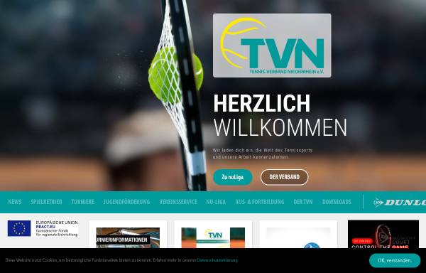 Vorschau von www.tvn-tennis.de, Tennis-Verband Niederrhein e.V. (TVN)
