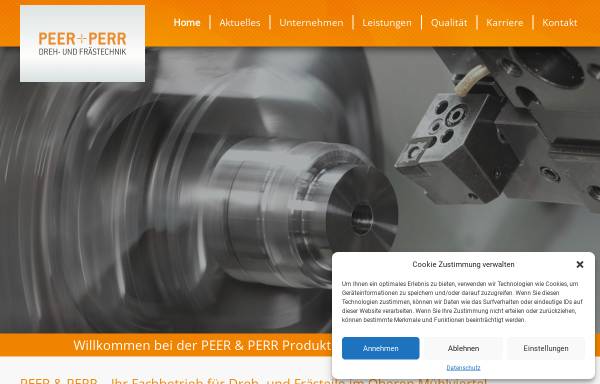 Vorschau von www.peer-perr.com, Peer & Perr Produktions- und Dienstleistungs GmbH