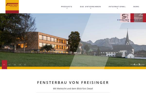 Vorschau von www.freisinger.at, Freisinger Fensterbau GmbH