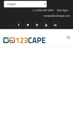 Vorschau der mobilen Webseite www.123cape.com, 123 Cape