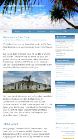 Vorschau der mobilen Webseite cxx.net, Ferienhaus in Cape Coral