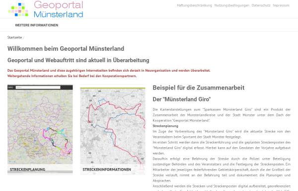 Vorschau von www.geoportal-muensterland.de, Stadtplan Münsterland