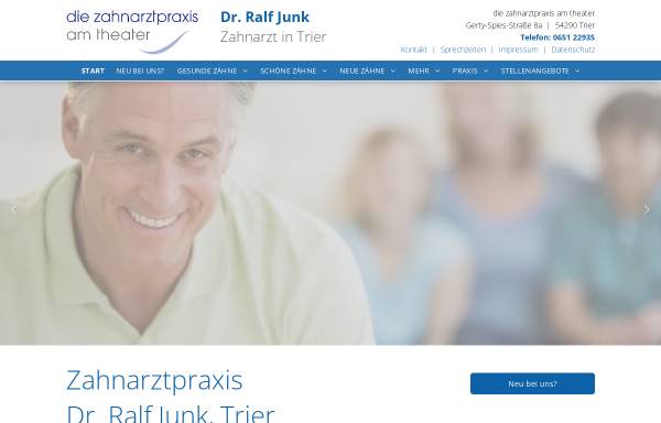 Vorschau von www.ihr-zahnarzt-trier.de, Dr. Ralf Junk