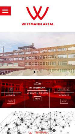 Vorschau der mobilen Webseite www.wizemann-areal.de, J. Wizemann GmbH & Co.