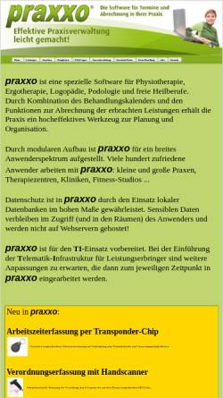 Vorschau der mobilen Webseite www.praxxo.de, Praxxo - Termin und Praxisverwaltung
