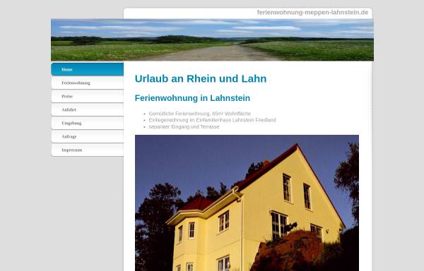 Vorschau von www.ferienwohnung-meppen-lahnstein.de, Ferienwohnung Meppen