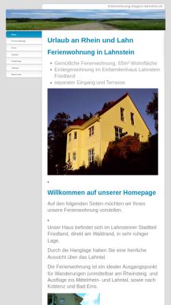 Vorschau der mobilen Webseite www.ferienwohnung-meppen-lahnstein.de, Ferienwohnung Meppen