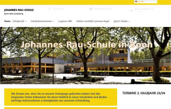 Vorschau von www.johannes-rau-schule.de, Gemeinschaftshauptschule Pennenfeld