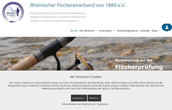 Vorschau von www.rheinischer-fischereiverband.de, Rheinischer Fischereiverband von 1880 e.V.