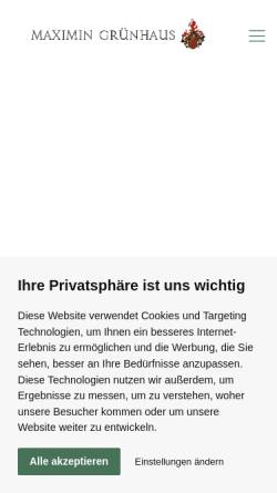 Vorschau der mobilen Webseite www.vonschubert.com, Weingut Maximin Grünhaus, Schlosskellerei C. von Schubert