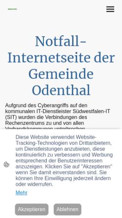 Vorschau der mobilen Webseite www.odenthal.de, Gemeinschaftshauptschule Odenthal
